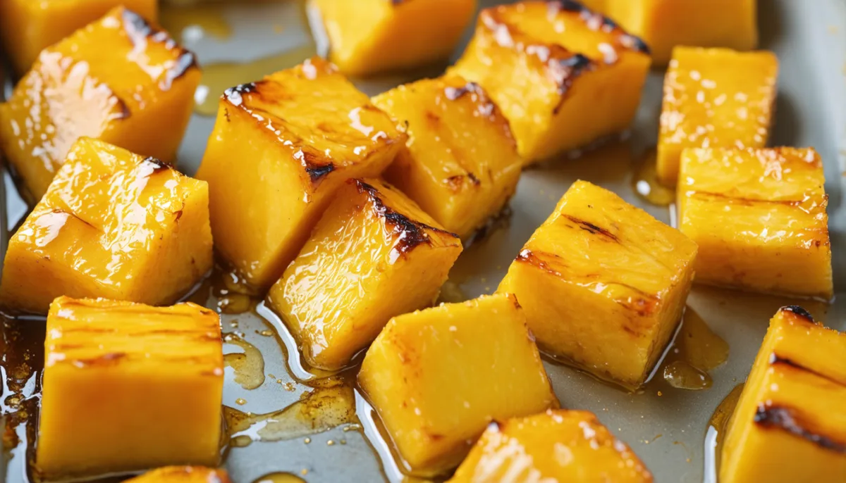 découvrez une recette savoureuse de délices de mangue rôtie au miel et fromage frais, parfaite pour un dessert gourmand et facile à préparer.
