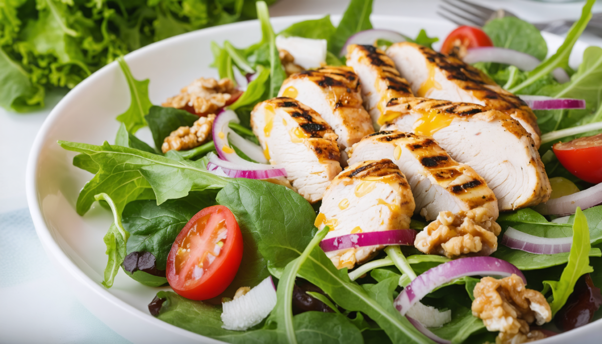 découvrez notre délicieuse salade de poulet au bleu de bresse, une recette pleine de saveurs qui allie fraîcheur et gourmandise pour un repas sain et savoureux.