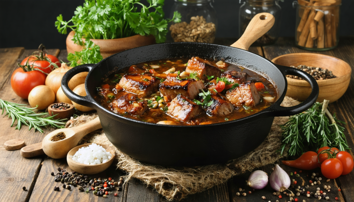 découvrez une recette simple et savoureuse de cocotte de poitrine de porc, idéale pour un repas gourmand et facile à préparer.