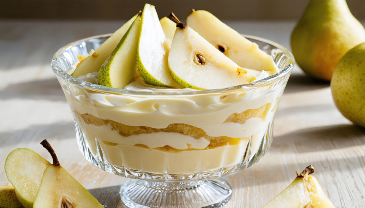 découvrez notre recette de mousse légère aux poires, un dessert facile à préparer et délicieusement gourmand, parfait pour toutes les occasions.