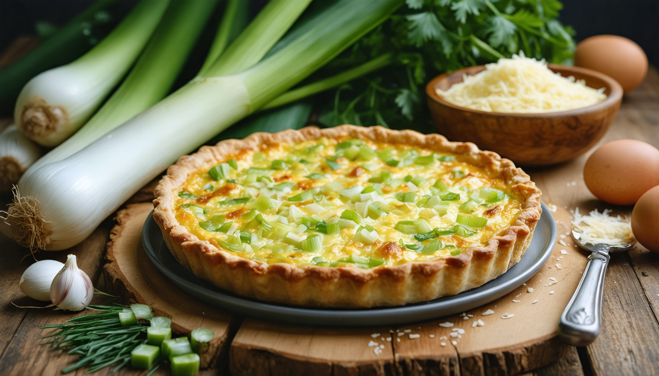découvrez notre délicieuse recette de quiche aux poireaux fondants, parfaite pour un repas gourmand et savoureux à partager en famille ou entre amis.