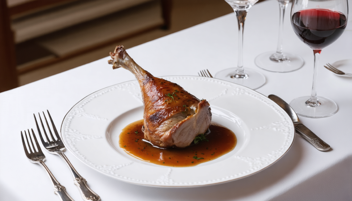 découvrez notre délicieuse recette de cuisse de canette rôtie, pleine de saveurs irrésistibles pour un repas savoureux et facile à préparer.