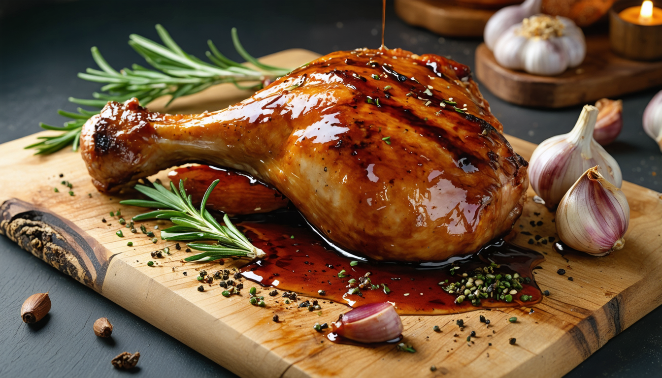 découvrez une délicieuse recette de cuisse de canette rôtie, savoureuse et pleine de parfums irrésistibles pour régaler vos papilles.