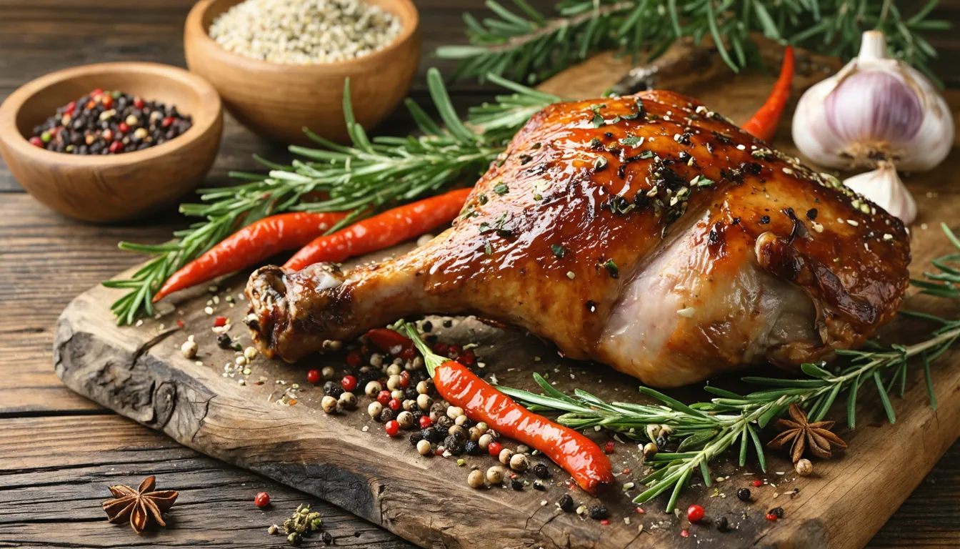 découvrez notre délicieuse recette de cuisse de canette rôtie, alliant saveurs riches et irrésistibles pour un plat savoureux et facile à préparer.
