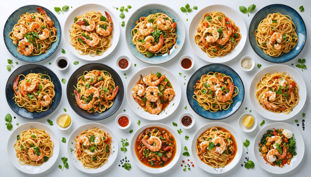 découvrez une délicieuse recette rapide de pâtes savoureuses aux crevettes et courgettes croquantes, parfaite pour un repas gourmand et facile à préparer.
