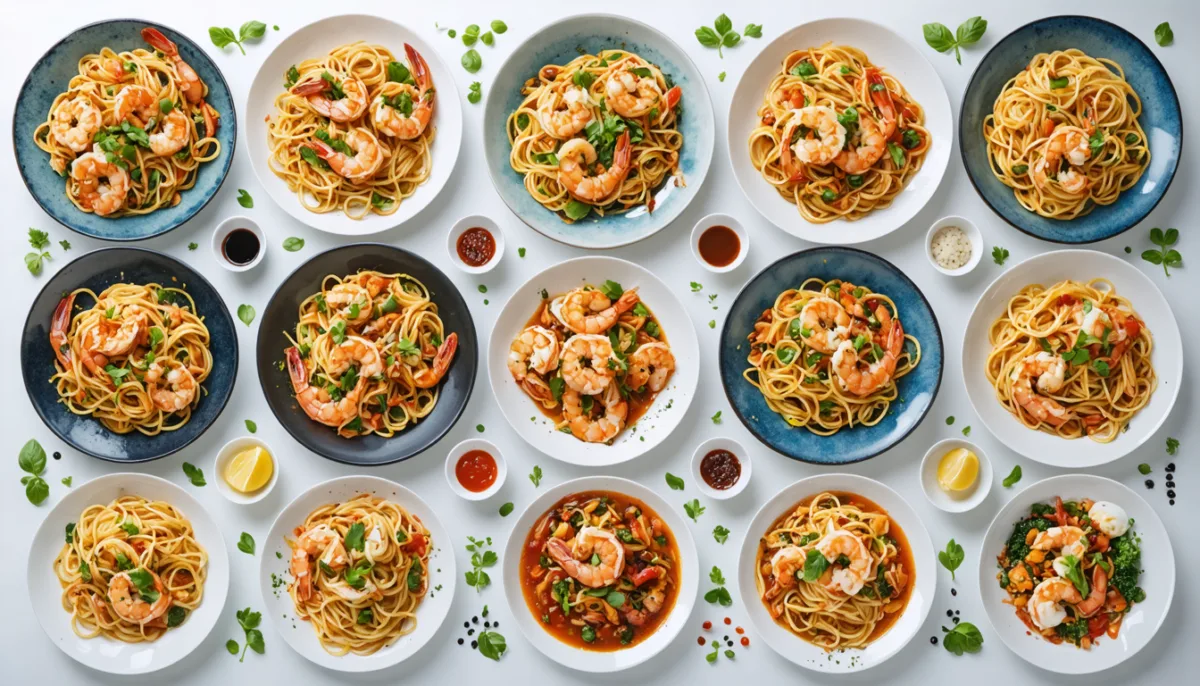 découvrez une délicieuse recette rapide de pâtes savoureuses aux crevettes et courgettes croquantes, parfaite pour un repas gourmand et facile à préparer.