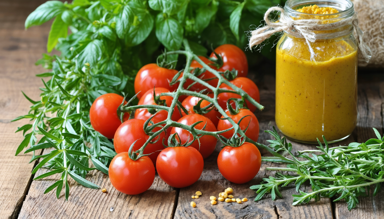 découvrez notre recette simple et rapide de tarte estivale à la tomate, moutarde et herbes de provence, parfaite pour un repas savoureux et frais en toute simplicité.