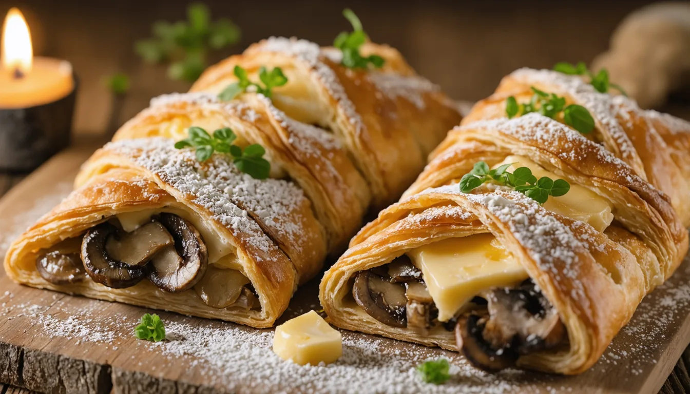 savourez nos délicieuses bricks aux champignons, garnies d'une onctueuse crème légère au camembert pour un mariage de saveurs unique et raffinées.