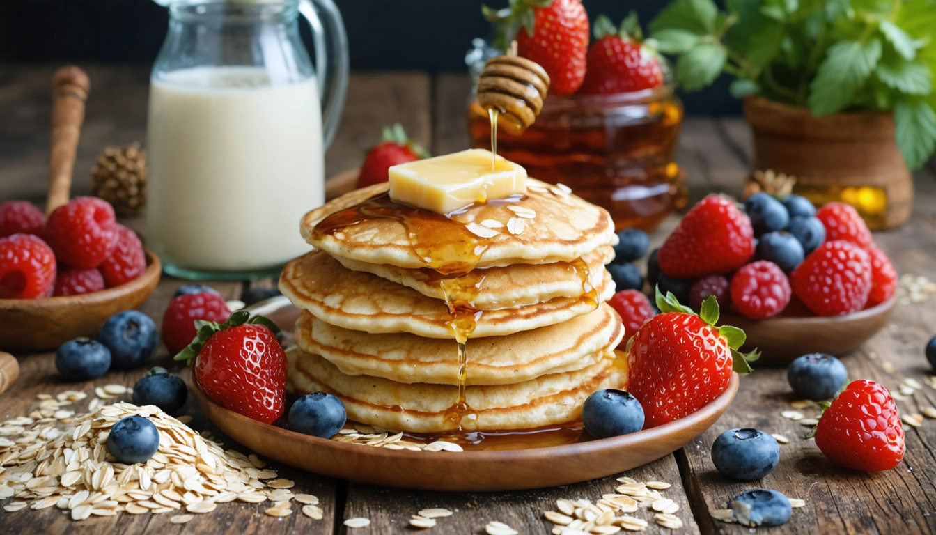 découvrez notre recette simple et nourrissante de crêpes aux flocons d'avoine, parfaites pour un petit-déjeuner sain et délicieux qui plaira à toute la famille.