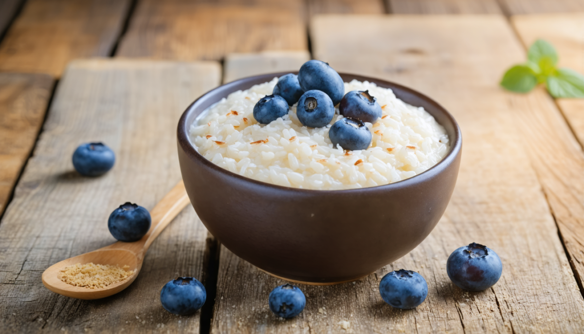 découvrez une recette facile et rapide de riz au lait léger aux myrtilles, parfaite pour une gourmandise saine préparée en multicuiseur.