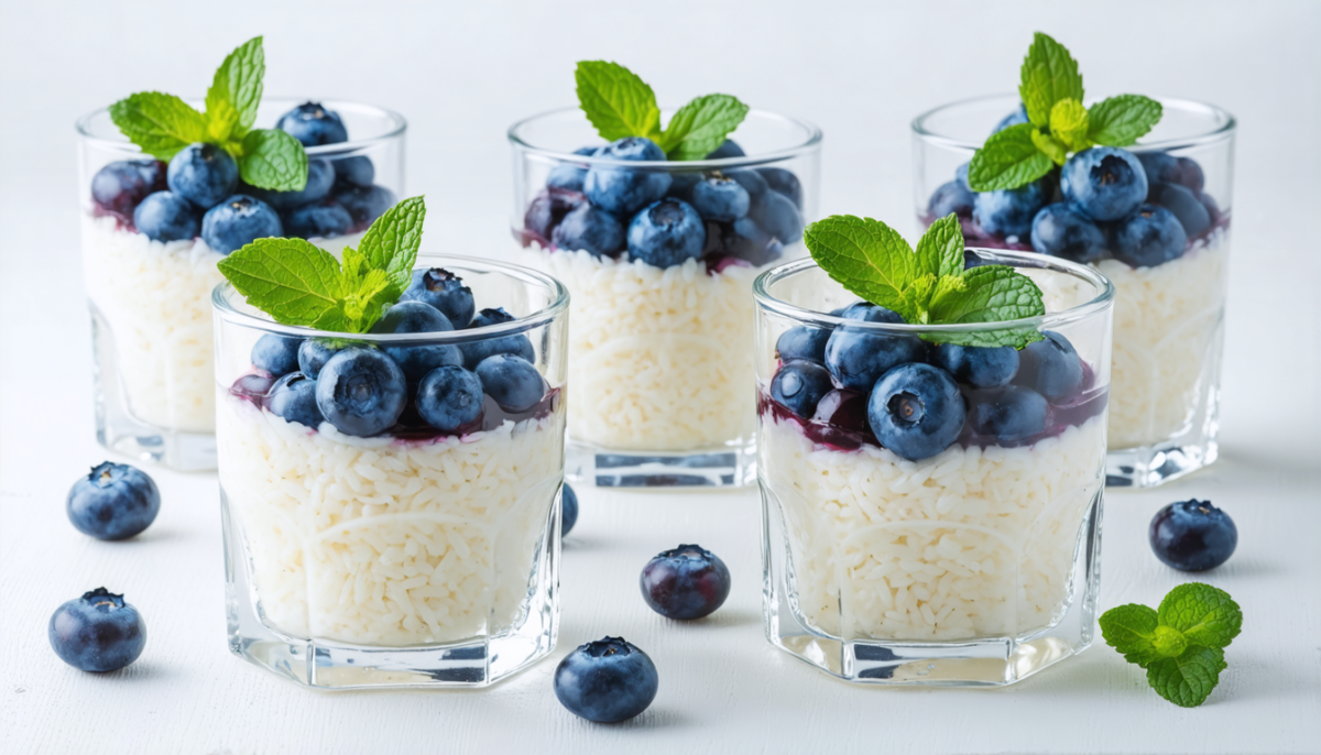découvrez notre recette facile de riz au lait léger aux myrtilles, préparée en multicuiseur pour un dessert gourmand et rapide à réaliser.