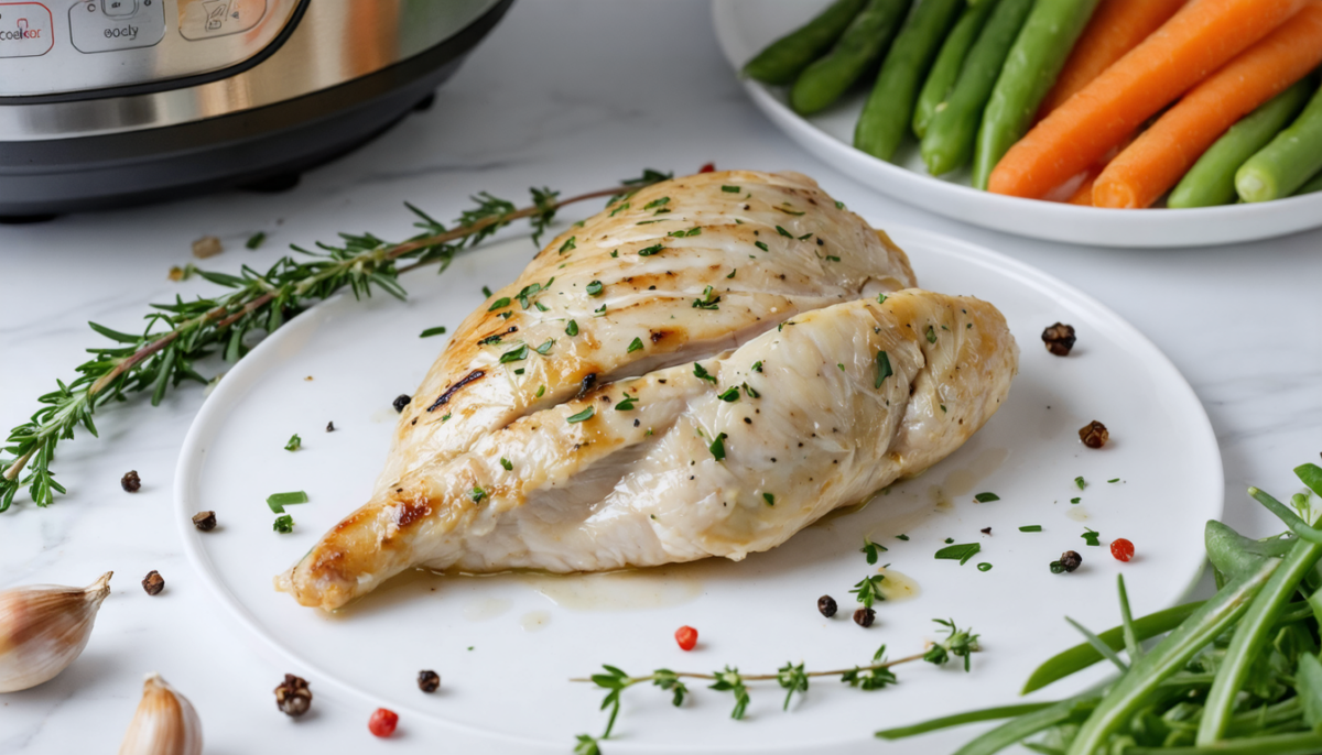 découvrez une recette rapide et savoureuse de blanc de poulet au cookeo, idéale pour un repas délicieux en un rien de temps.
