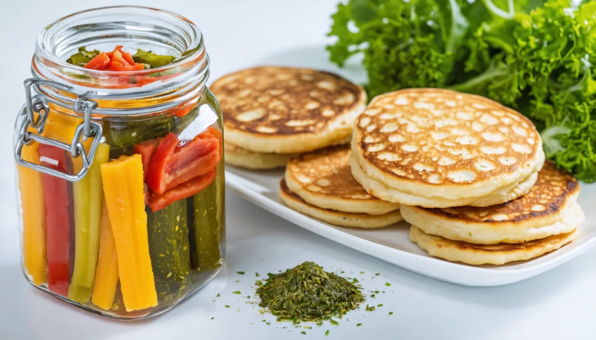 découvrez nos blinis maison délicieusement garnis de pickles de légumes croquants et d'une tartinade végétale savoureuse, pour une expérience gourmande et saine.