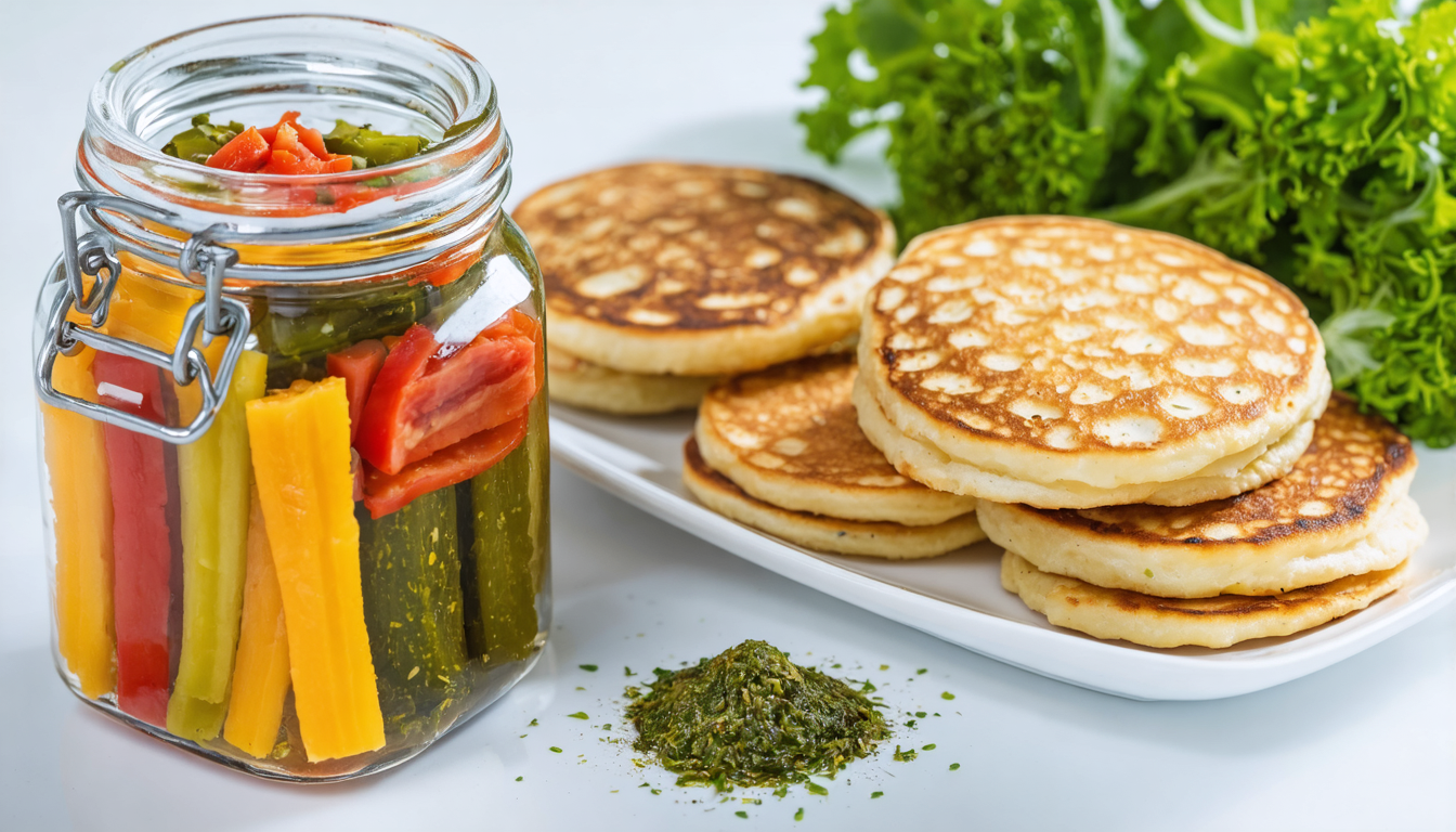 découvrez nos blinis maison délicieusement garnis de pickles de légumes croquants et d'une tartinade végétale savoureuse, pour une expérience gourmande et saine.