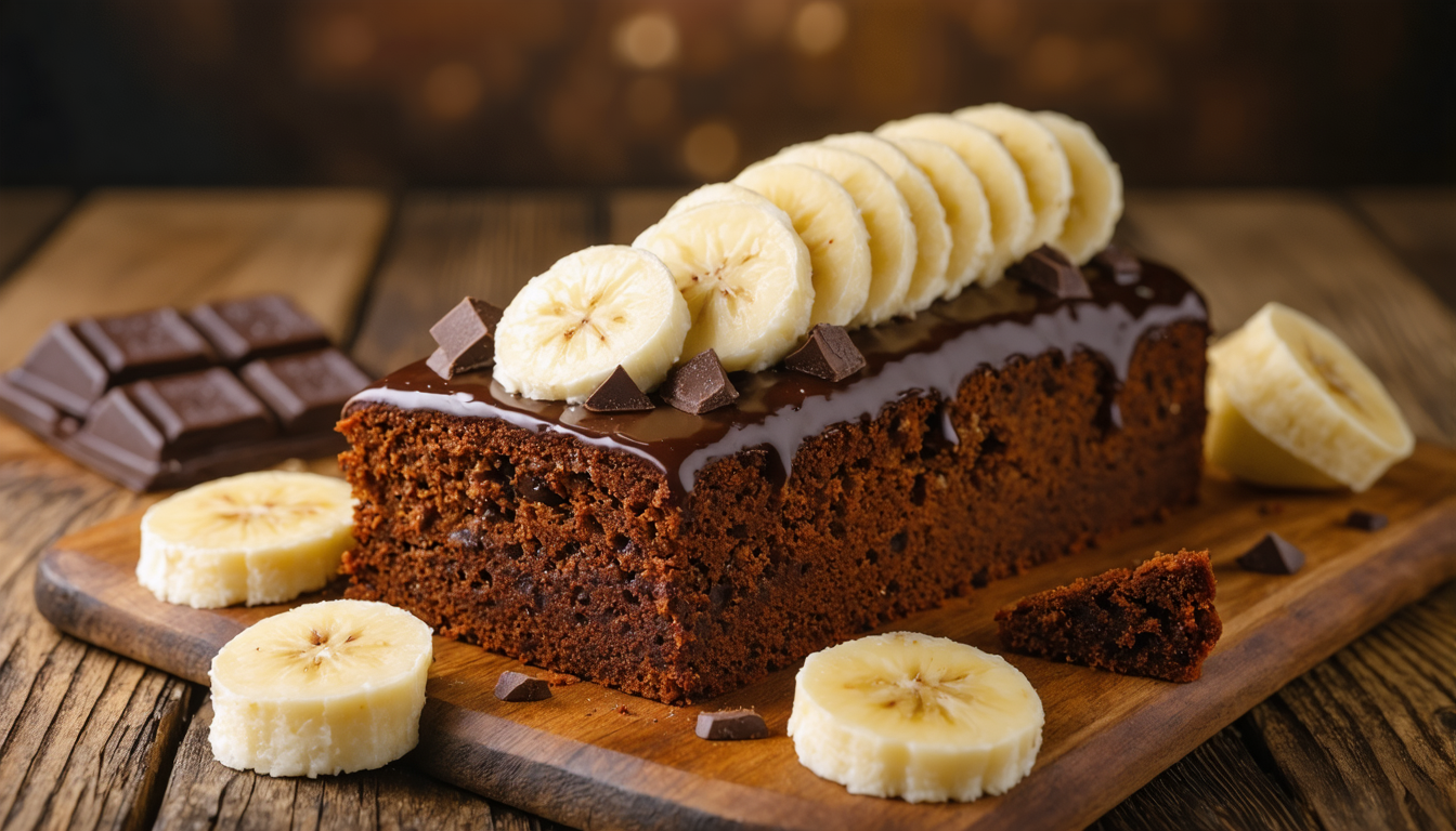 découvrez notre recette facile et rapide pour un cake moelleux à la banane et au chocolat, un dessert gourmand à savourer à la maison.