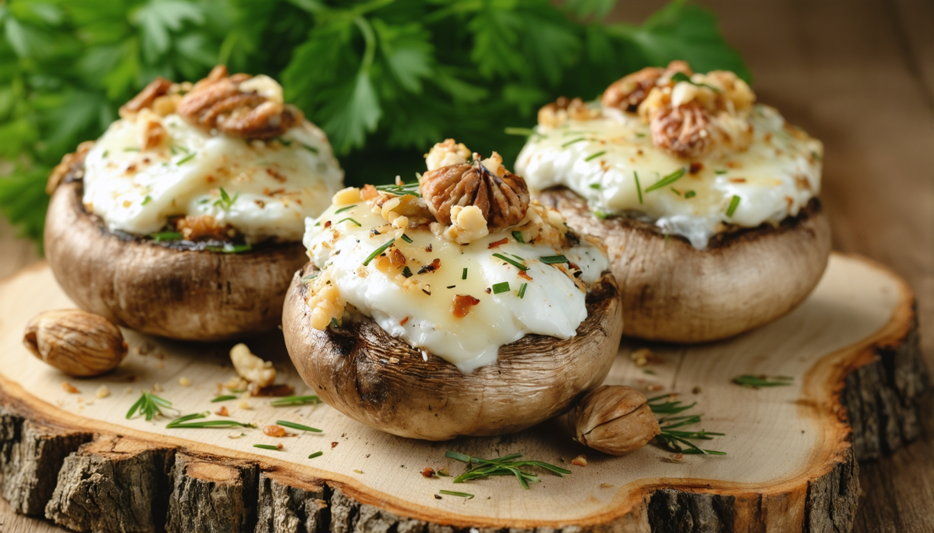 découvrez notre recette simple et savoureuse de champignons farcis au fromage frais, parfaite pour un apéritif gourmand ou un repas léger à tester aujourd'hui.