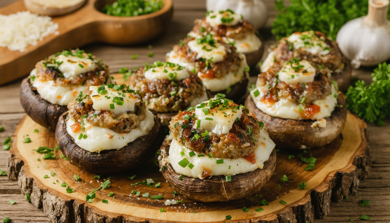 découvrez notre recette simple et savoureuse de champignons farcis au fromage frais, idéale pour un apéritif gourmand ou un repas léger à tester dès aujourd'hui.