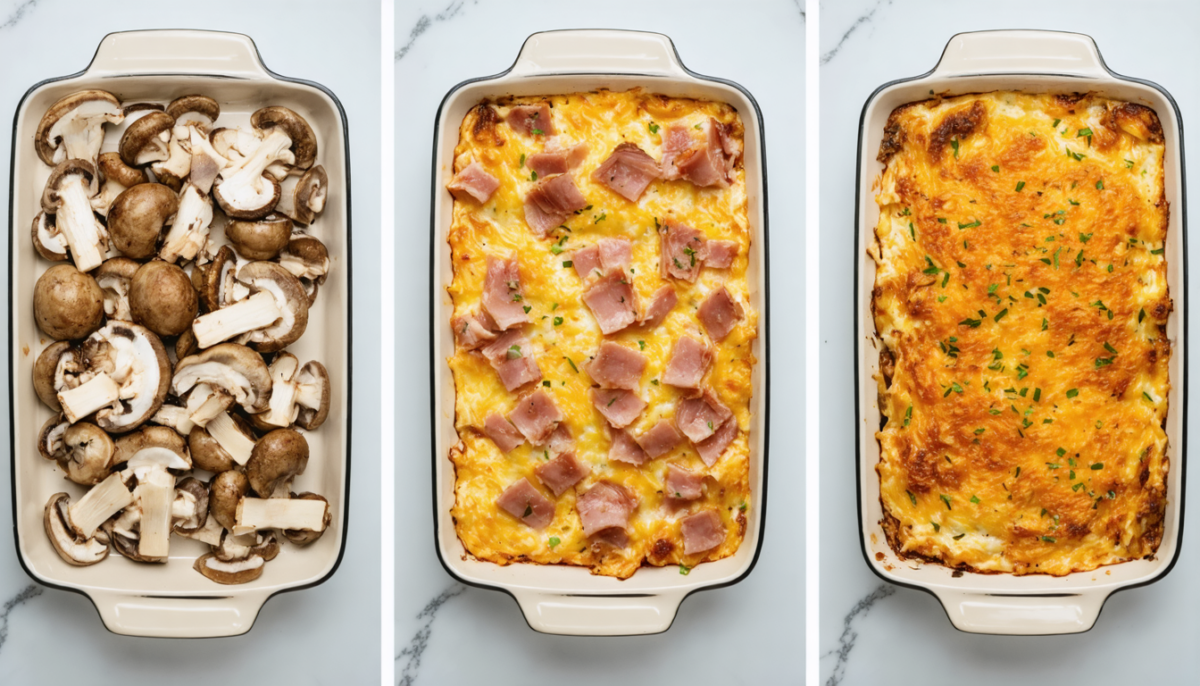 découvrez notre recette facile et gourmande de gratin léger aux champignons et jambon, idéale pour un repas savoureux et équilibré.