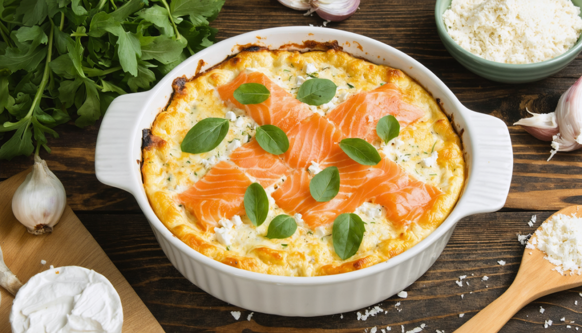 découvrez notre recette saine et savoureuse de gratin léger au saumon et oseille, relevée au fromage blanc pour un plat gourmand et équilibré.