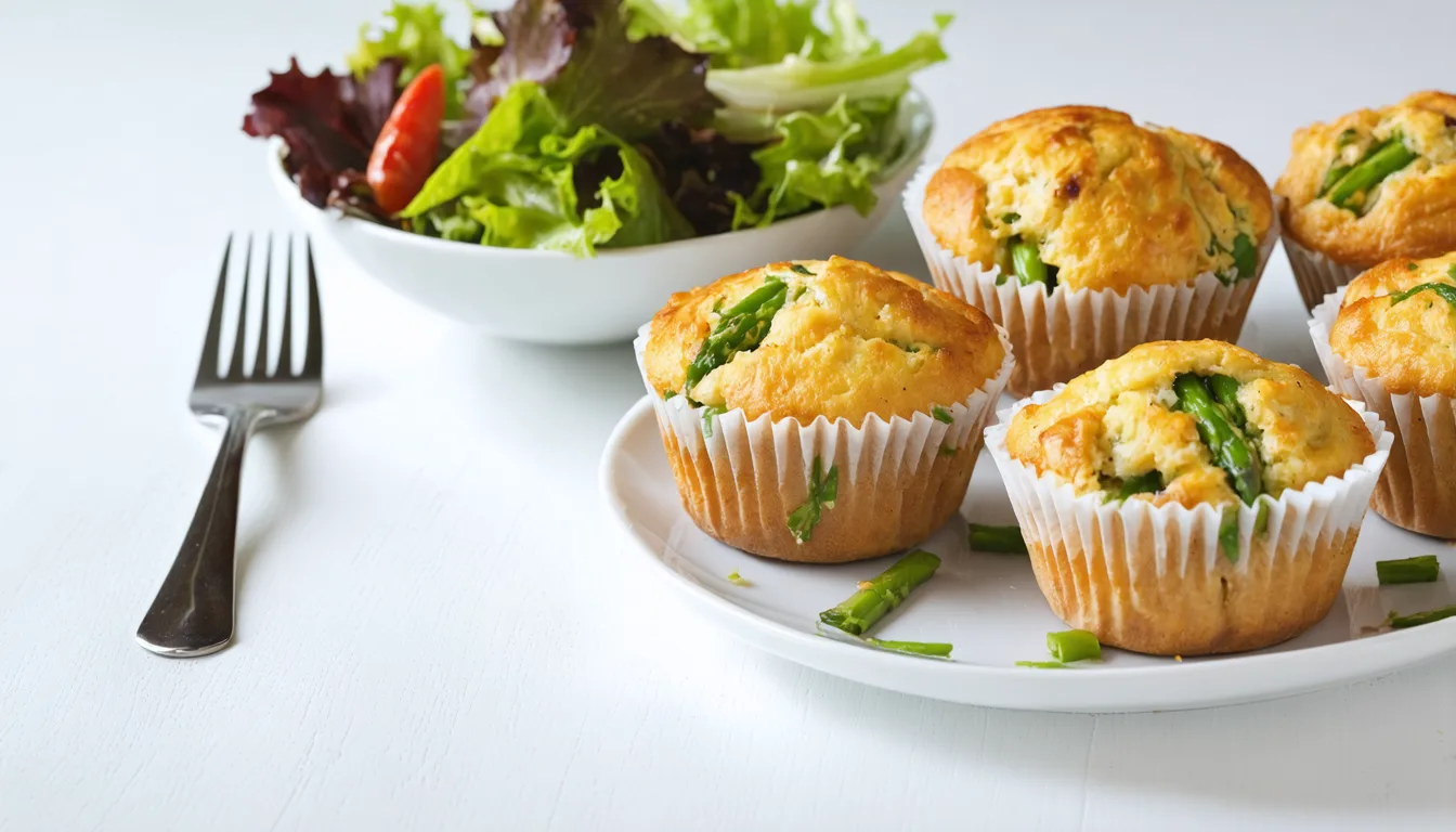découvrez notre recette facile et gourmande de muffins salés légers aux asperges et jambon, parfaits pour un apéritif ou un snack sain et savoureux.
