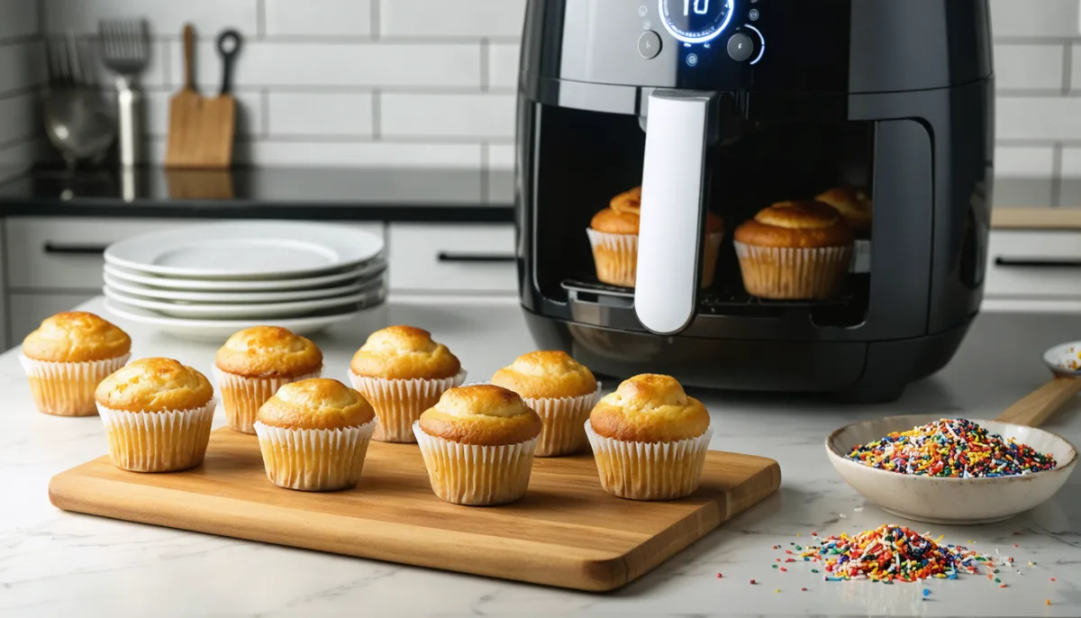 découvrez notre recette simple et rapide de délicieux petits gâteaux express à l'airfryer, parfaits pour un dessert savoureux en un rien de temps.