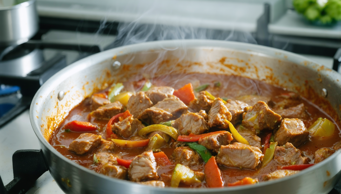 découvrez notre recette simple et savoureuse de sauté de porc au curry, un plat délicieux qui ravira vos papilles en toute simplicité.
