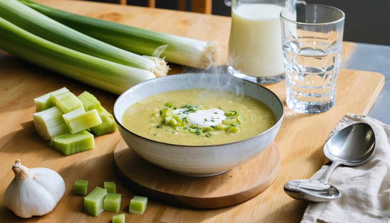découvrez notre recette simple et gourmande de velouté de poireaux au thermomix, parfaite pour un repas sain et chaleureux en toute simplicité.