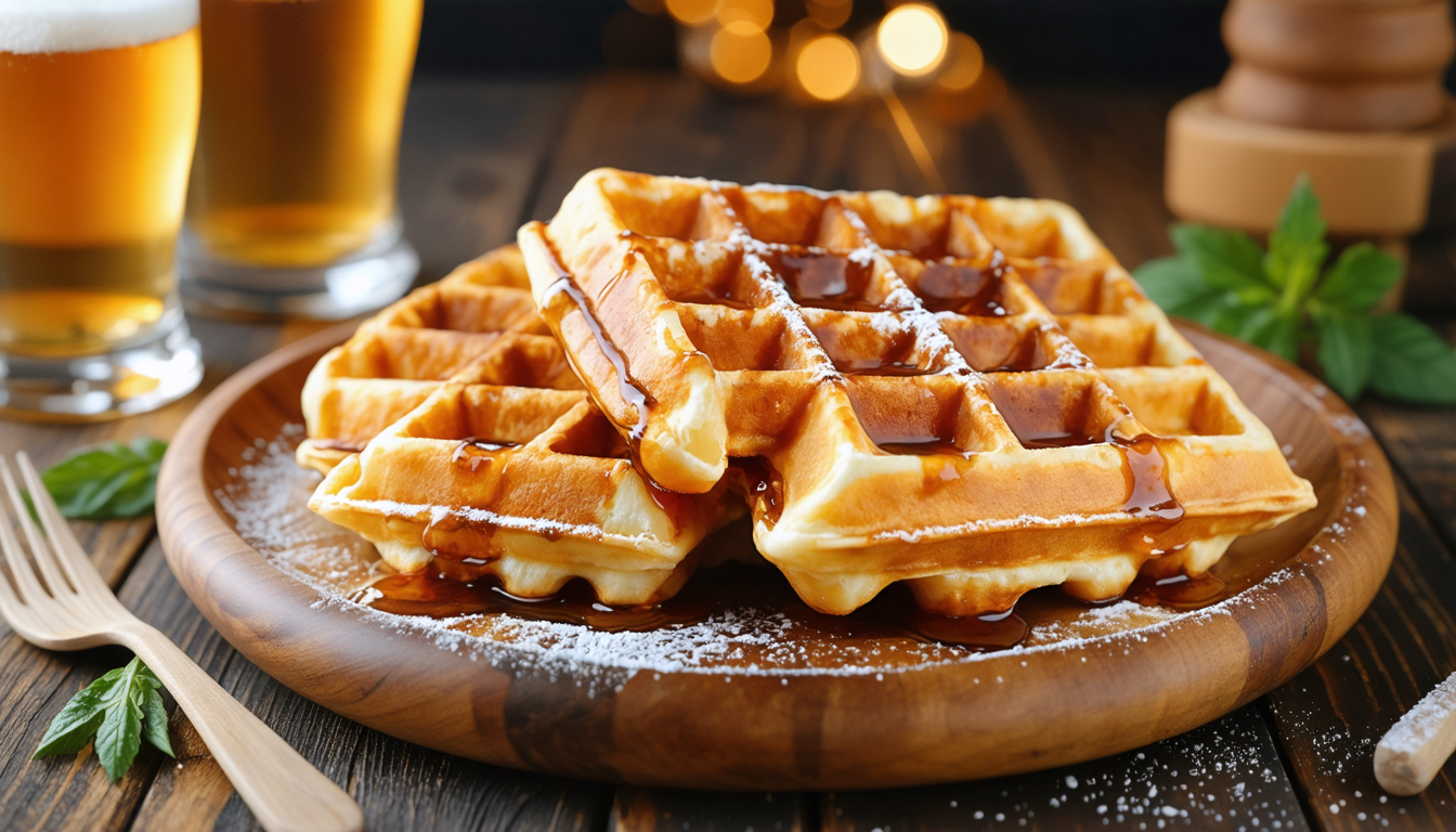 découvrez notre recette simple de gaufres dorées à la bière, pour des gaufres délicieusement croustillantes et pleines de saveurs. parfaites pour un goûter original et gourmand.
