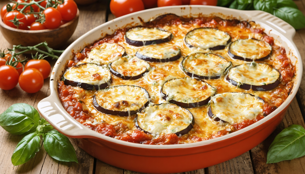 découvrez notre recette simple et gourmande de gratin d'aubergines à la mozzarella, un plat ensoleillé parfait pour régaler toute la famille.