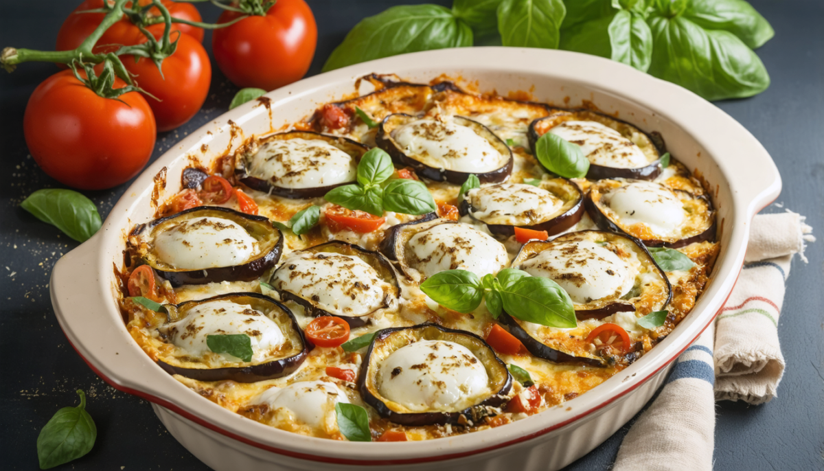 découvrez notre recette facile et gourmande de gratin d'aubergines à la mozzarella, un plat ensoleillé et savoureux parfait pour régaler toute la famille.