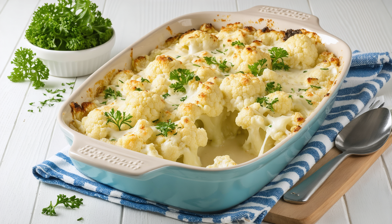découvrez notre recette de gratin de chou-fleur léger, une préparation saine et gourmande qui allie saveurs délicates et bienfaits nutritionnels pour un repas équilibré.