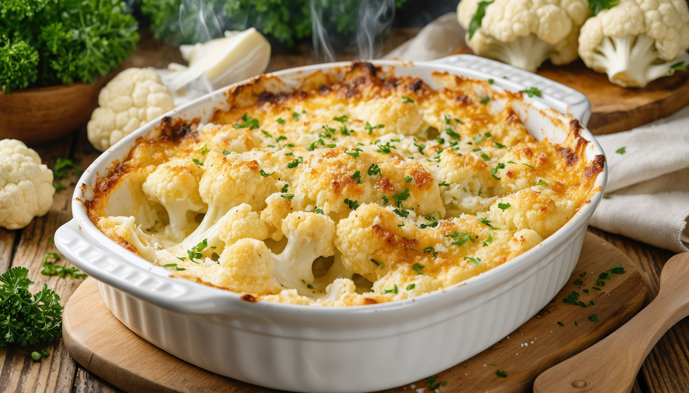 découvrez notre recette légère de gratin de chou-fleur, alliant saveurs gourmandes et bienfaits santé pour un repas équilibré et délicieux.
