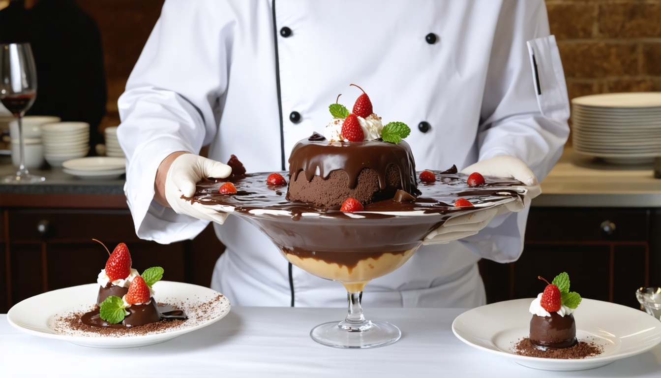 découvrez l'île flottante au chocolat, une douceur légère et intense qui fond délicieusement en bouche, parfaite pour une pause gourmande et raffinée.