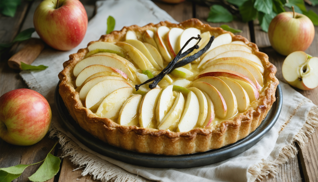 découvrez la recette authentique de la tarte aux pommes à la normande, un dessert traditionnel alliant pommes fraîches et crème normande pour un goût irrésistible.