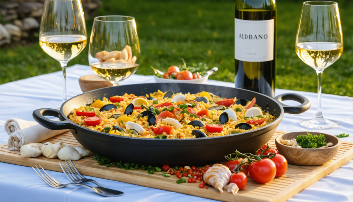 découvrez la recette authentique de la paella, un plat traditionnel espagnol aux saveurs riches et généreuses, parfait pour régaler vos convives.