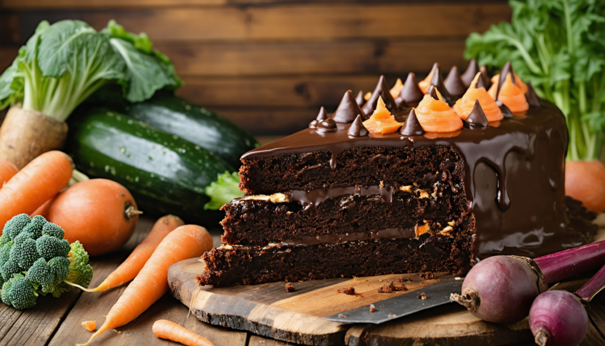 découvrez la recette étonnante de cyril lignac : un gâteau au chocolat moelleux et gourmand, enrichi en légumes pour allier plaisir et santé.