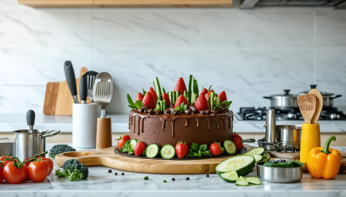 découvrez la recette originale de cyril lignac : un gâteau au chocolat gourmand et moelleux, enrichi en légumes pour une touche saine et surprenante.