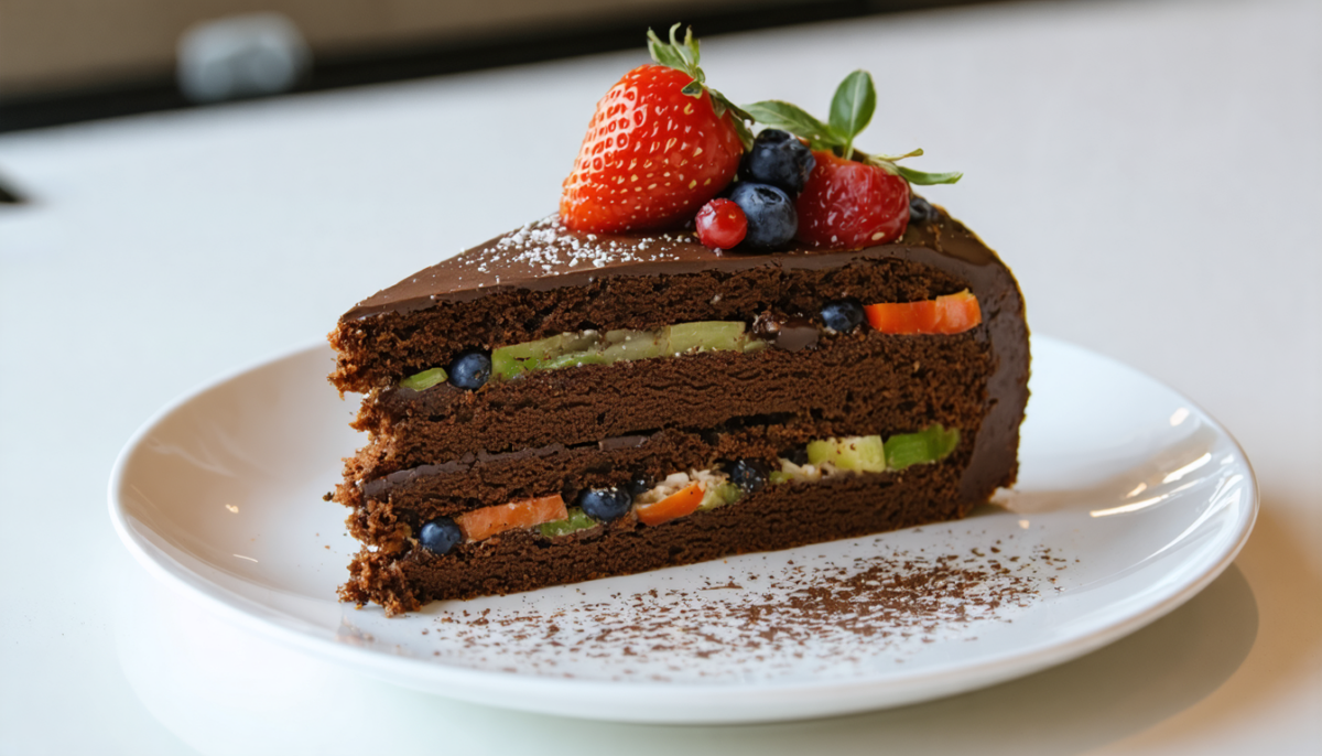 découvrez la recette innovante de cyril lignac : un gâteau au chocolat moelleux et savoureux, enrichi en légumes pour une touche saine et originale.