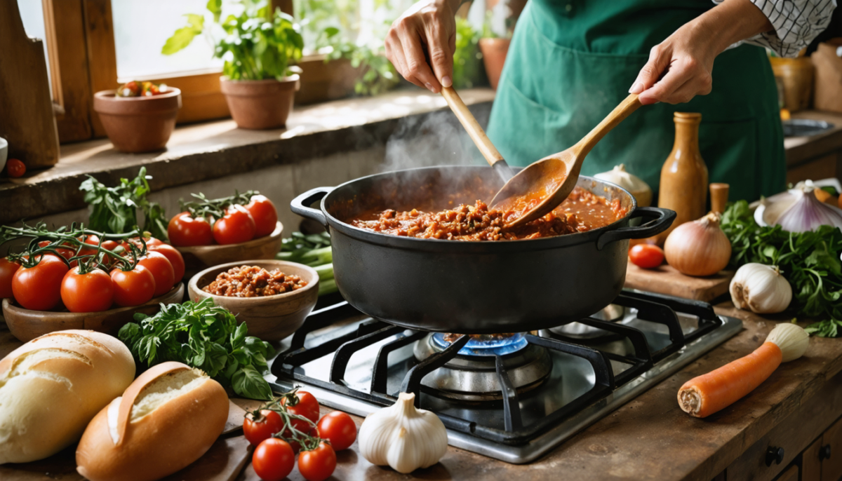 découvrez la véritable recette de la bolognaise maison, préparée avec amour comme la fait la mama, pour un goût authentique et chaleureux qui ravira toute la famille.