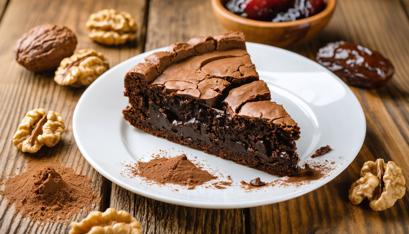 découvrez notre dessert du jour : un faux brownie surprenant, savoureux et aussi fondant que l’original, pour une gourmandise sans culpabilité !