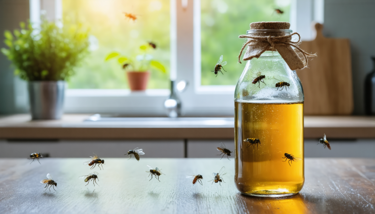 découvrez le remède de grand-mère infaillible pour éloigner mouches et guêpes de votre cuisine en seulement 5 minutes, naturellement et efficacement.