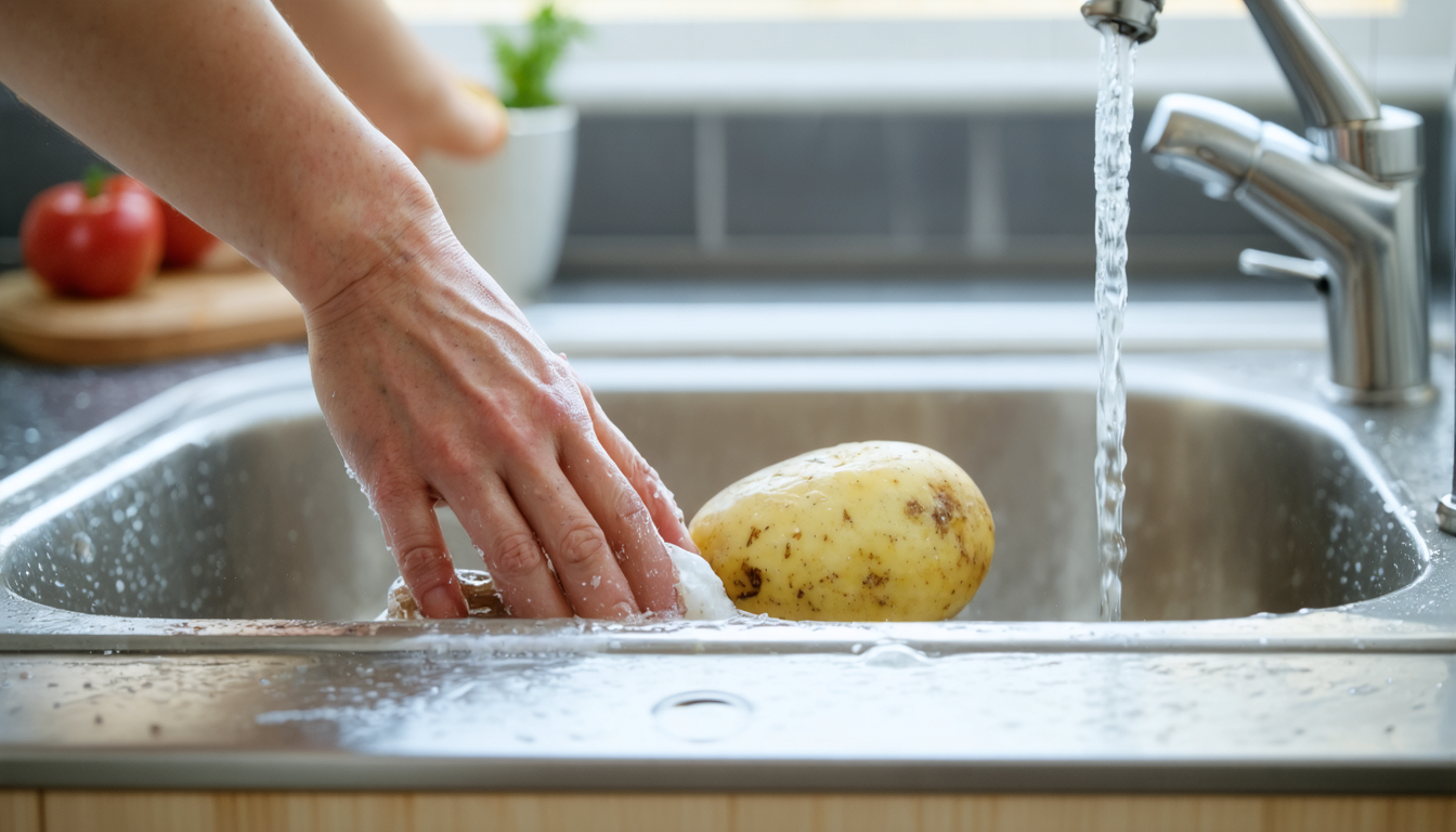 découvrez une méthode surprenante pour nettoyer et faire briller votre évier de cuisine sans recourir au bicarbonate ni au vinaigre. astuces simples et naturelles pour un évier impeccable.