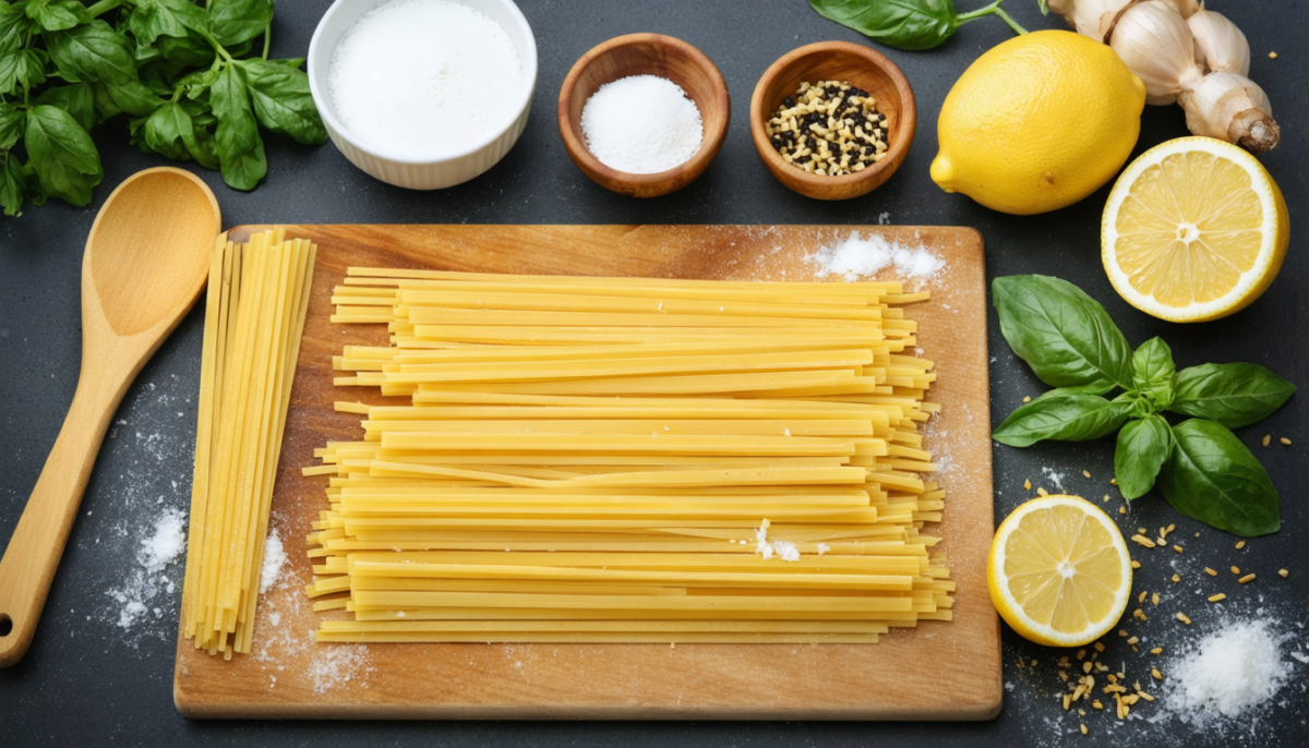 découvrez une recette savoureuse de linguine au citron frais, accompagnées de courgettes fondantes et d'une onctueuse crème de parmesan, parfaite pour un repas léger et gourmand.