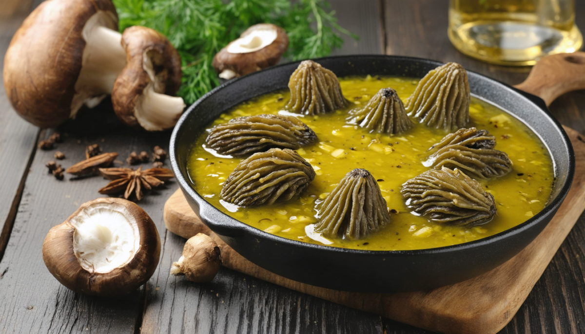 découvrez la recette des morilles au vin jaune, une alliance savoureuse qui promet un festin gourmet raffiné et inoubliable.