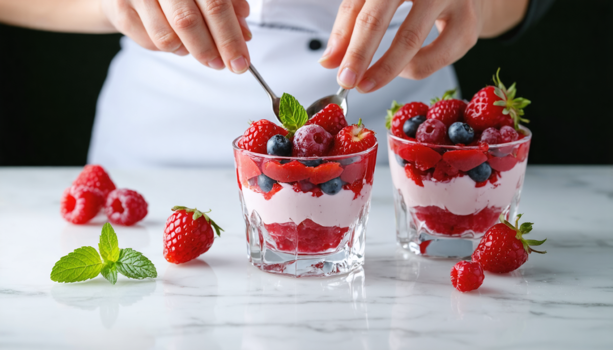 découvrez notre recette de mousse estivale aux fruits rouges, une préparation légère et pleine de saveurs idéale pour vos desserts d'été.