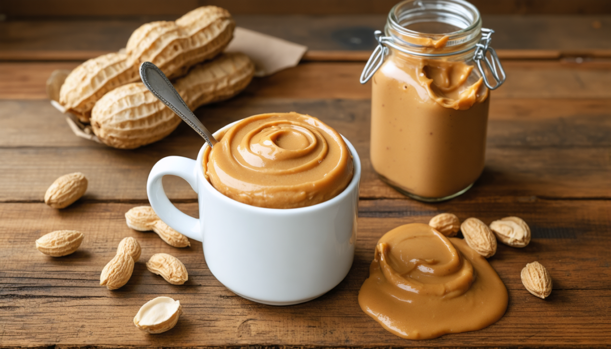 découvrez notre recette express de mug cake au beurre de cacahuète, prête en seulement 5 minutes. un dessert gourmand et rapide à savourer à tout moment !