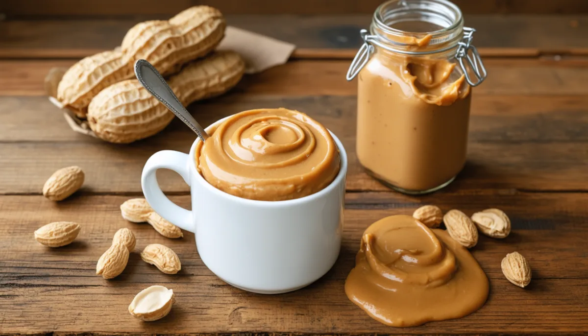 découvrez notre recette express de mug cake au beurre de cacahuète, prête en seulement 5 minutes. un dessert gourmand et rapide à savourer à tout moment !