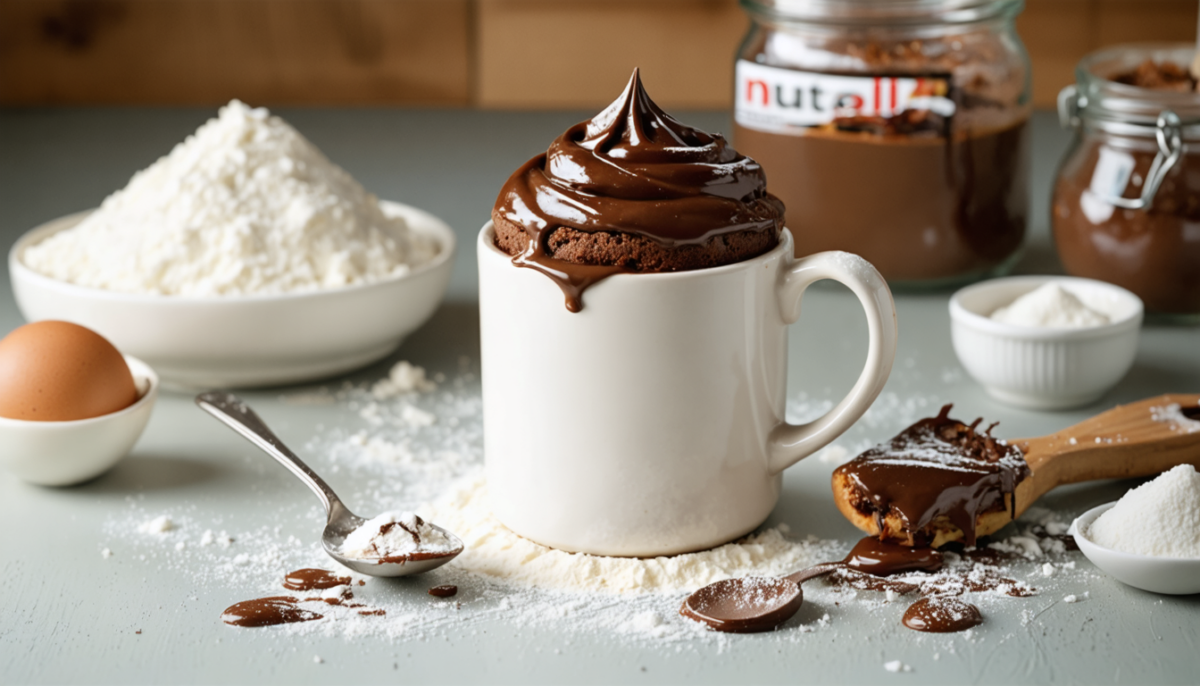 découvrez notre recette express de mug cake au nutella, parfaite pour les gourmands qui veulent se régaler rapidement avec un dessert moelleux et savoureux.