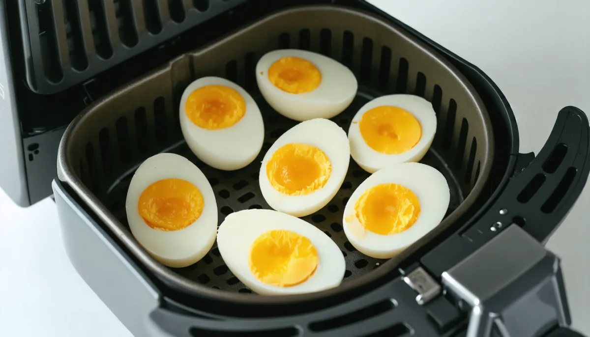 découvrez comment préparer un œuf dur à l'airfryer rapidement et facilement, une recette express pour un snack sain et délicieux en quelques minutes.