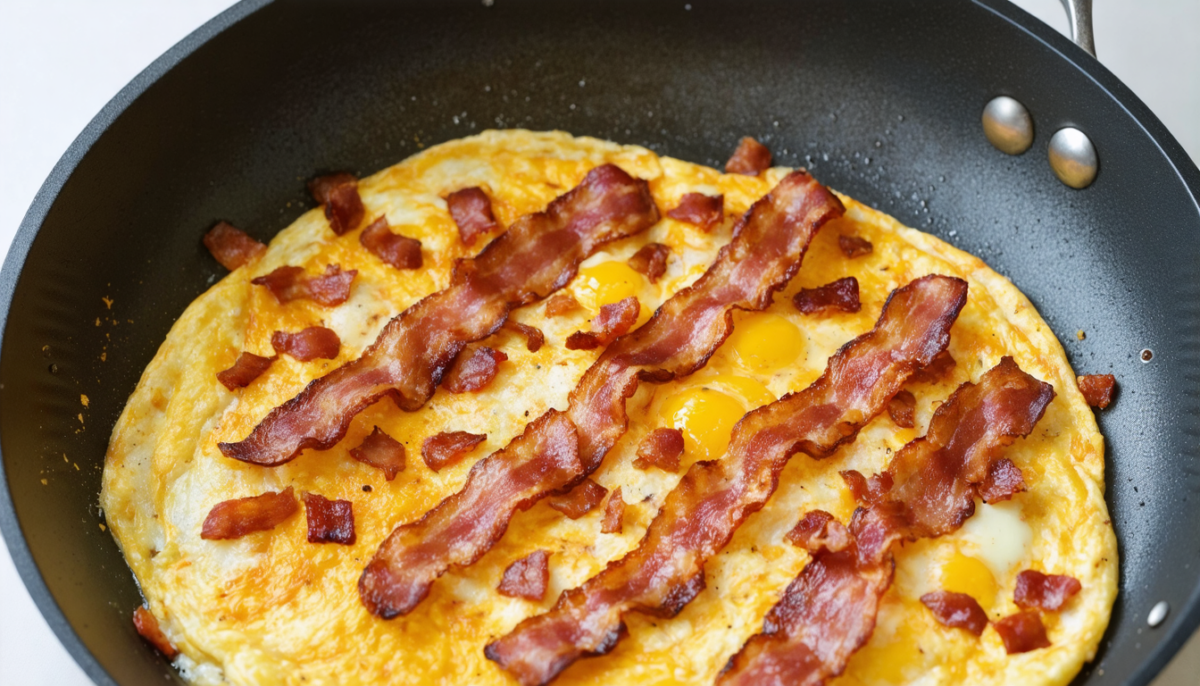 découvrez notre recette simple et délicieuse d'omelette aux lardons, parfaite pour un repas savoureux et rapide à préparer.